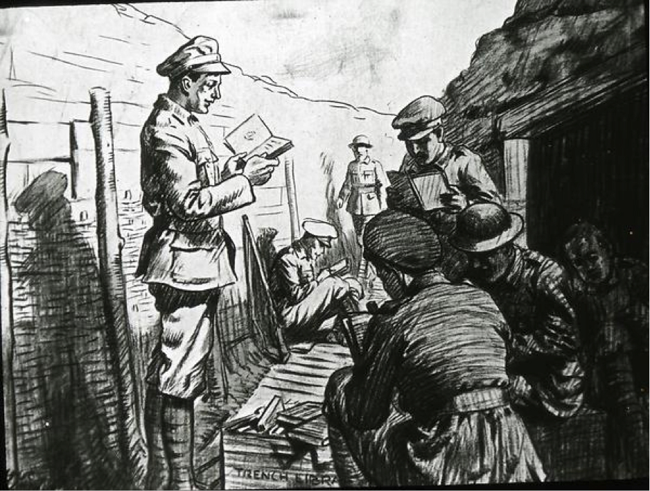 Trench library in France