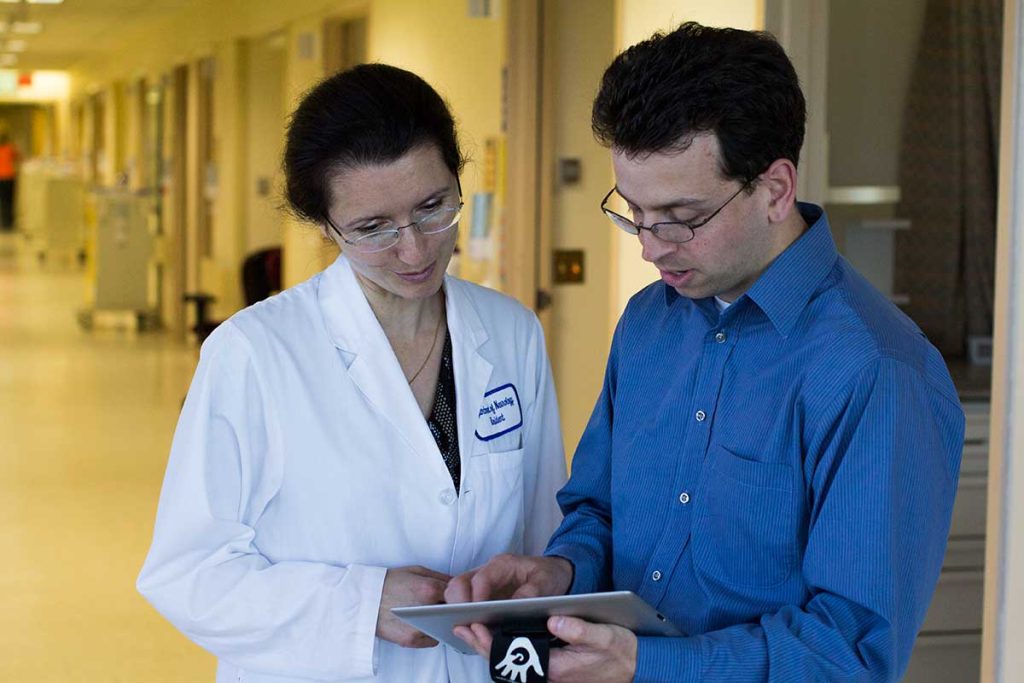 Jonathan Koffel with doctor