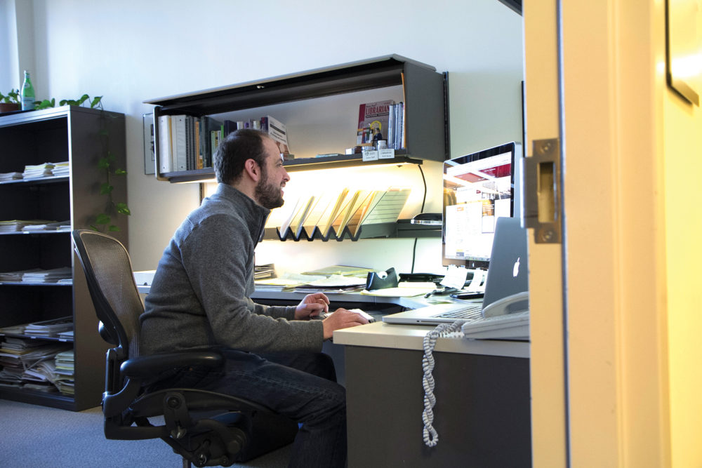 Librarians like Scott Spicer, at left, our Media Outreach Librarian, provide the services and resources that students rely on.