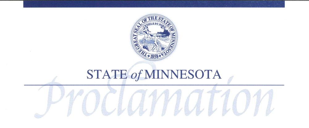 State of Minnesota Proclamation heading