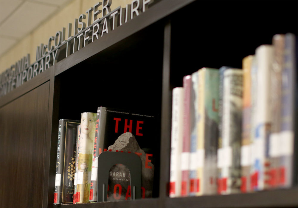The McCollister Collection bookshelf