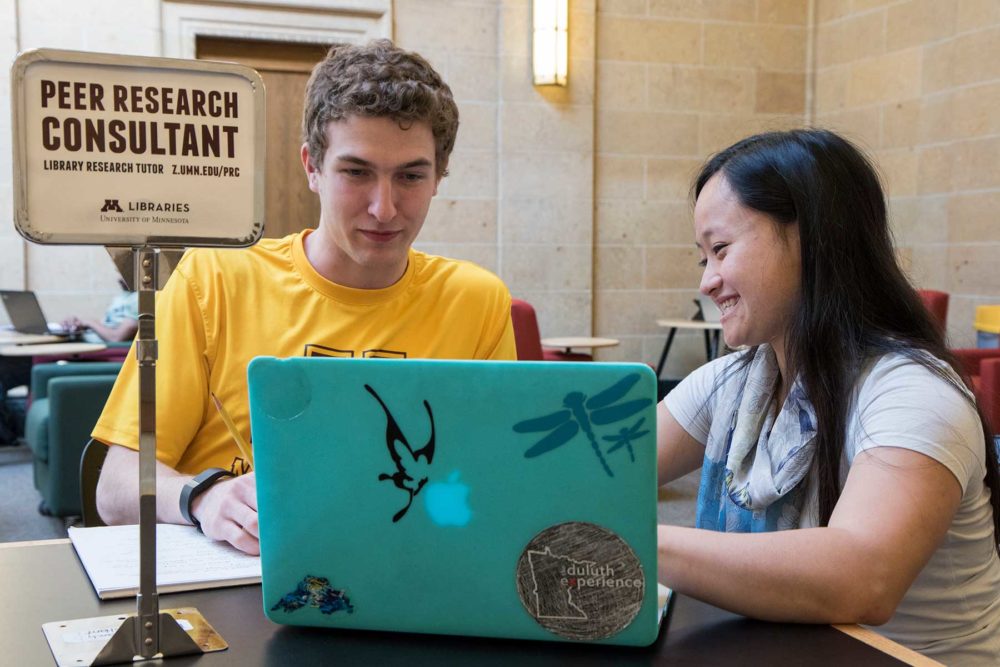 Peer Research Consultant with student