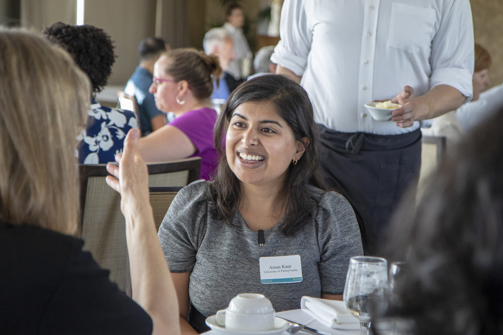 Institute attendee Aman Kaur at the Minnesota Institute Opening Dinner.