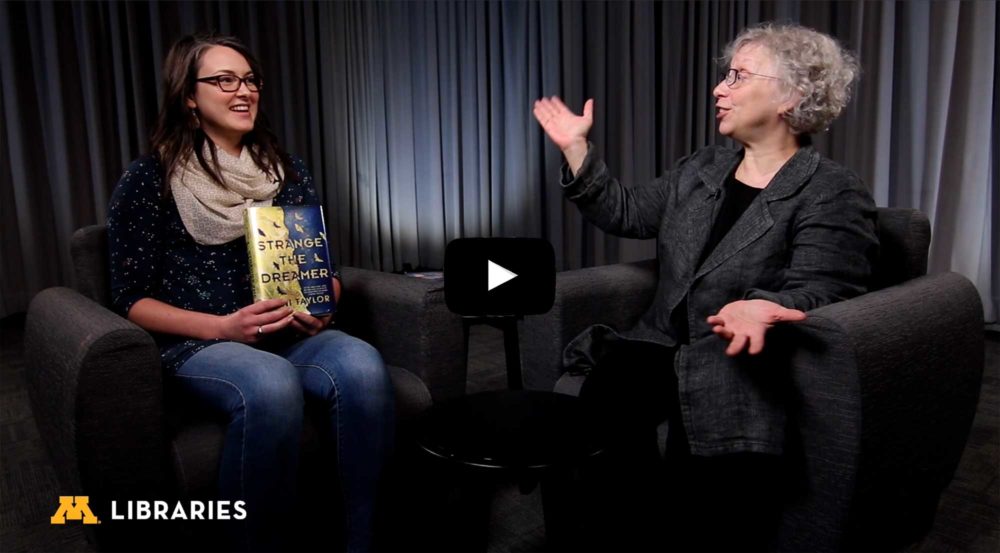 Alicia Kubas and Lisa Von Drasek on the set for Read This Book!