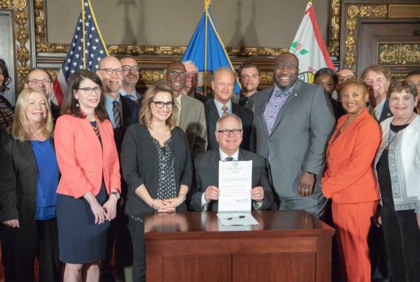 Bill signing for the Mapping Prejudice bill in the governor's office.