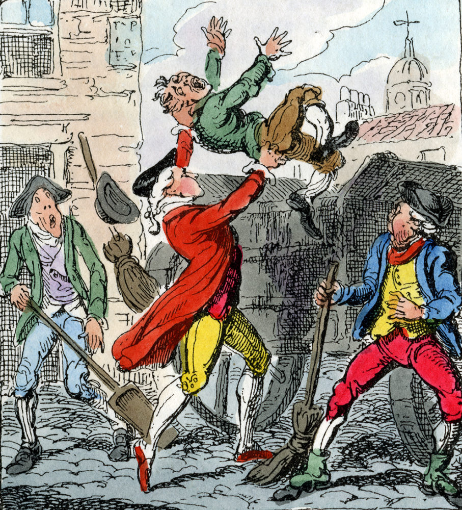 Political illustration from the exhibit