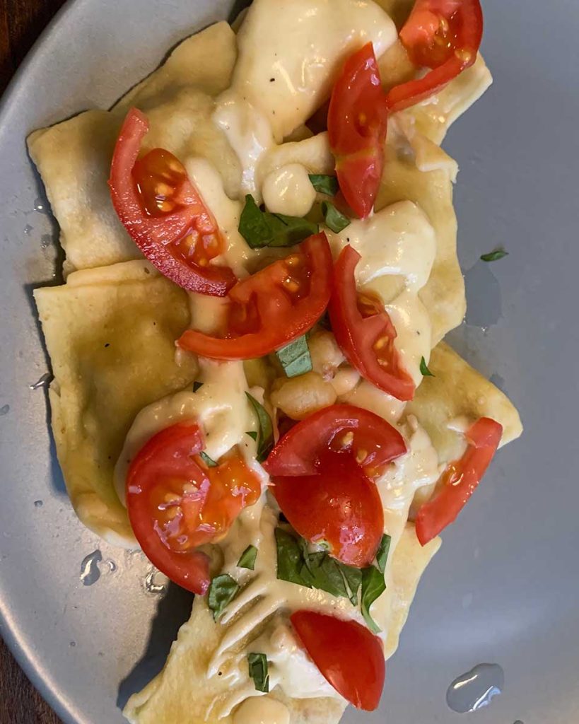 Ravioli made by Annie