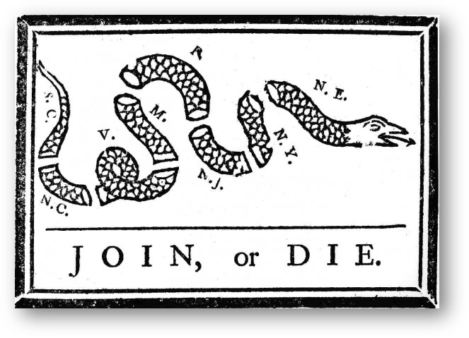 Join or Die political cartoon