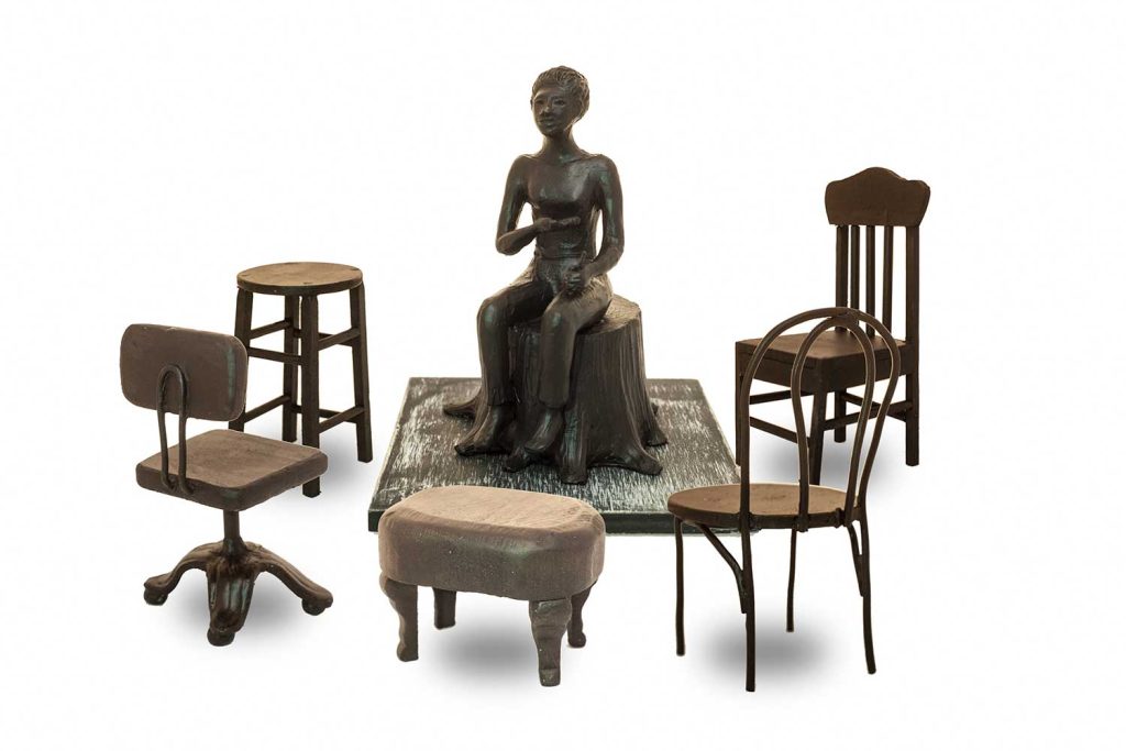 Alison Saar’s monument, “To Sit A While.”