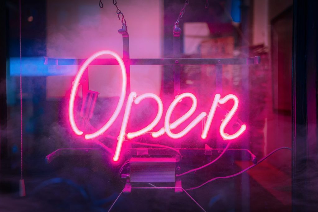 Neon Open sign