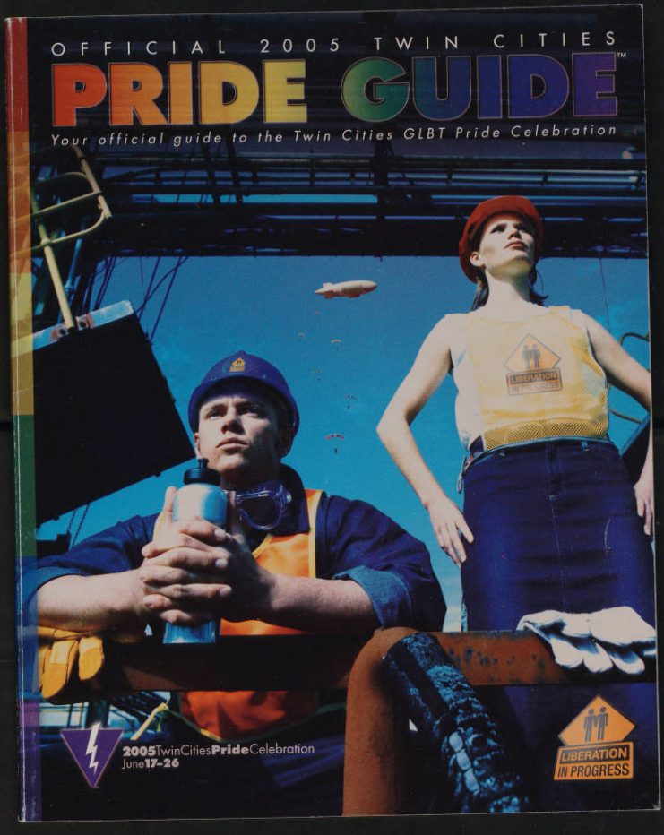  By 2005, the Pride guide was more than 80 pages long; its theme was “Liberation in Progress.”
