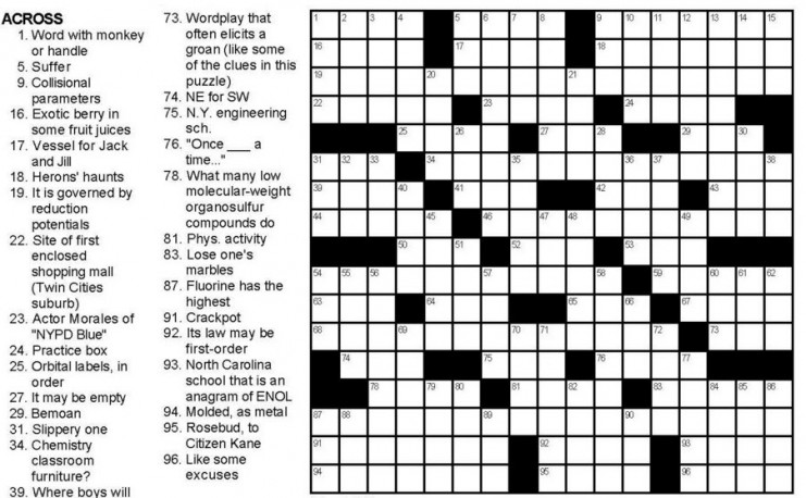 Follow the screenshot for the full puzzle, "The Central Science"!