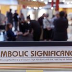 Guests gather, talk, and eat foot at the Symbolic Significance exhibit opening event on Monday, Sept. 11, 2023. (Photo/Adria Carpenter)