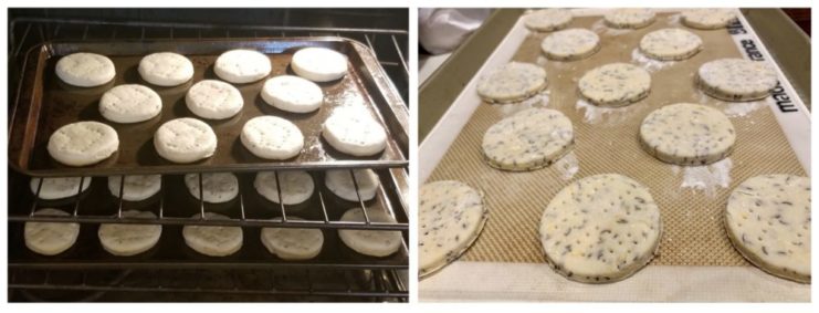 Prepared cakes before baking