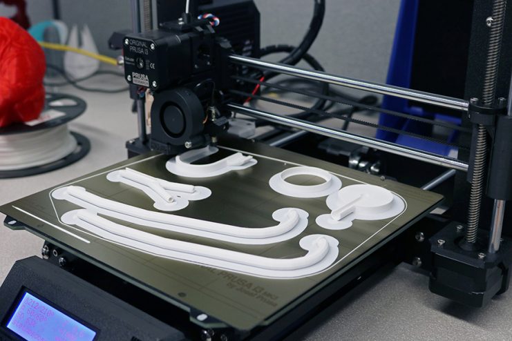 Printing of stethoscope. Photo credit Allison Thompson.