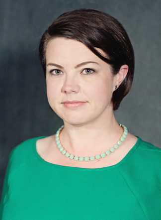 Emily Riha, Copyright Permissions Coordinator at the University of Minnesota Libraries.