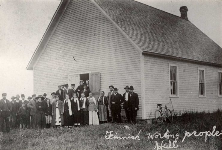 Finnish Workers Hall in Sebeka, Minn. (1910).