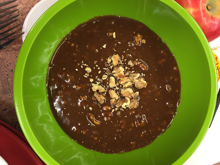This delicious spread was made from a Babylonian recipe for the Jewish Passover food haroset.