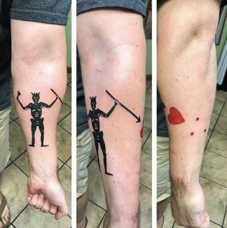 Blackbeard tattoo.