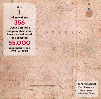 archival 1672 map acquired by James Ford Bell Library in FY22 
