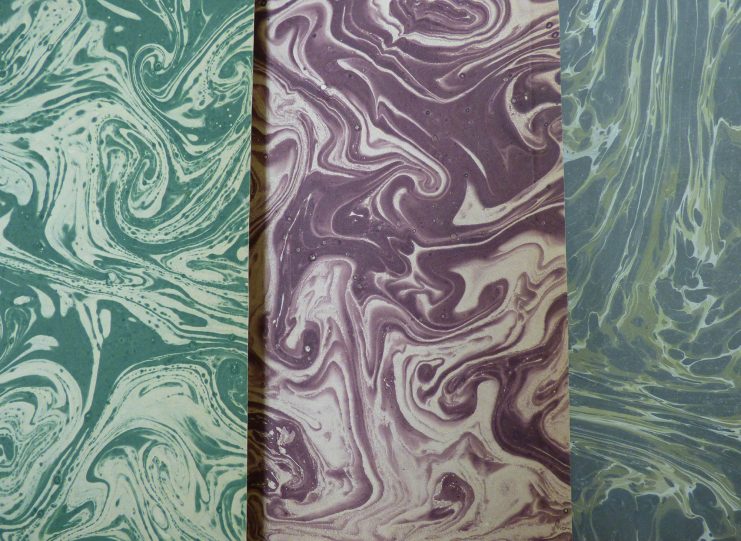 Marbling patterns in books