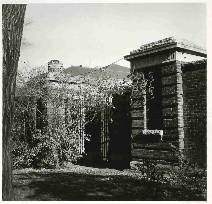 Northrop Field gates and ticket booth, 1957.