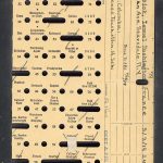 YMCA World War I volunteer Punch Card