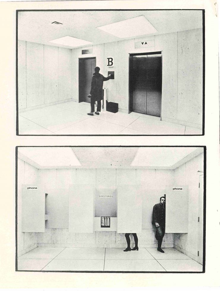 Random Magazine photo essay “Lost in Space: Impressions of Wilson Library; A Photo Essay by Richard Olsenius,” 1970.