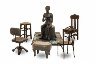 Alison Saar’s monument, “To Sit A While.” 