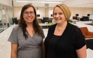 Sunshine Carter, left, and Stacie Traill