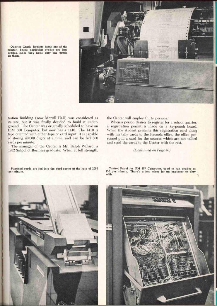 Technolog, an engineering journal published by University students, included an introduction to the University’s new Data Processing Center in its January 1963 issue.