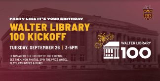 Walter Library Birthday Party
