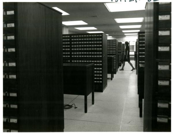 Wilson Library card catalog, 1968, http://purl.umn.edu/226281