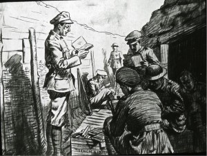 Trench library in France