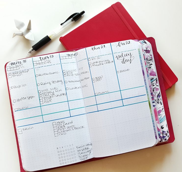 calendar and journal