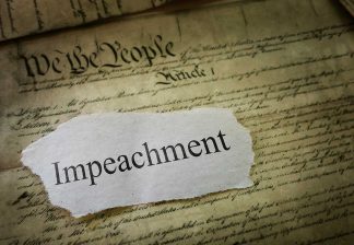 The word, Impeachment, highlighted in the Constitution