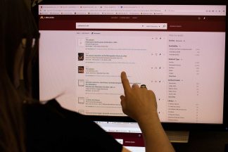 Searching UMN Lib's new user interface