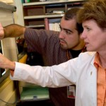 doctor and student