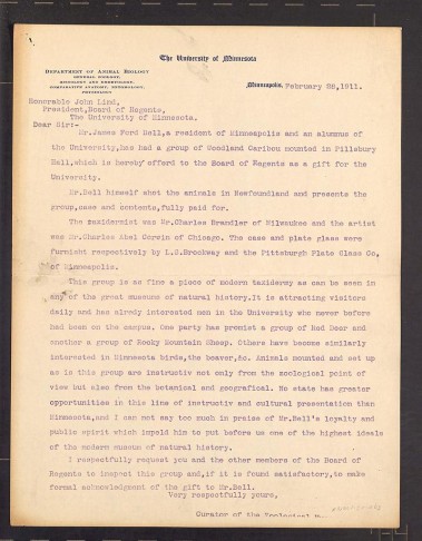 Letter from Henry Nachtrieb