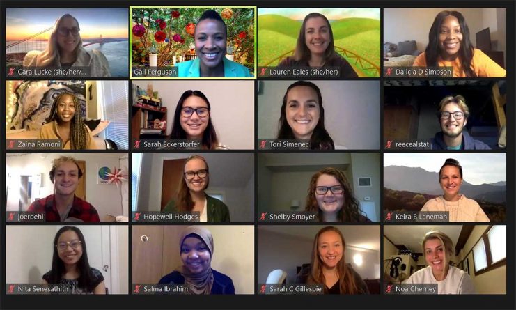 Professor Ferguson's lab in a Zoom meeting