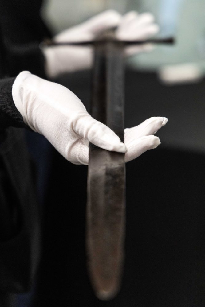 An antique sword from the Oakeshott Institute.