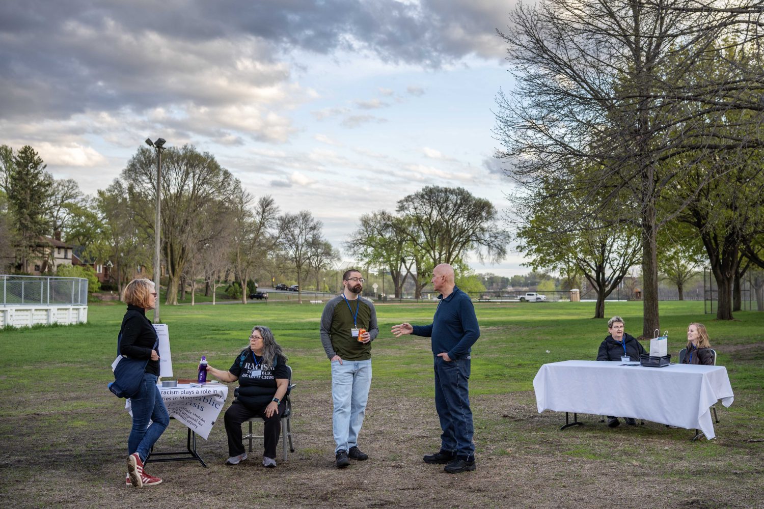 Attendees celebrate Shelley Day, learn about the history of Sanborn Park and of racial covenants in Robbinsdale, on Friday, May 3, 2024. (Photo/Adria Carpenter)