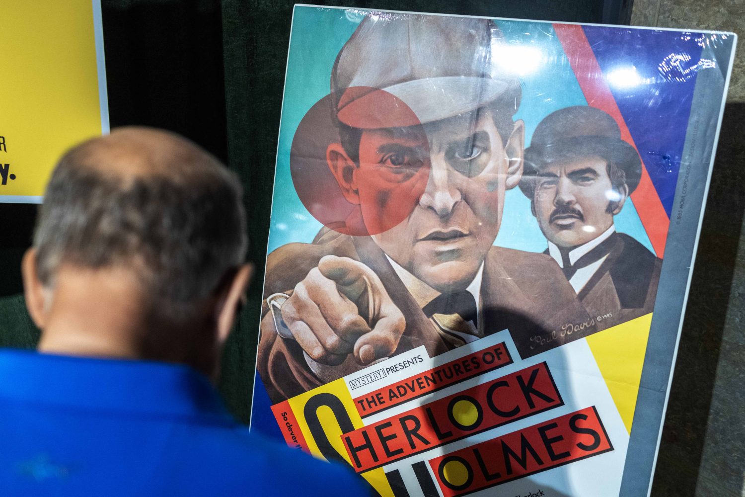 A sign for The Adventures of Sherlock Holmes at the "Sherlock Holmes at 50" exhibit at Elmer L. Andersen Library on Friday, July 26, 2024. (Photo/Adria Carpenter)