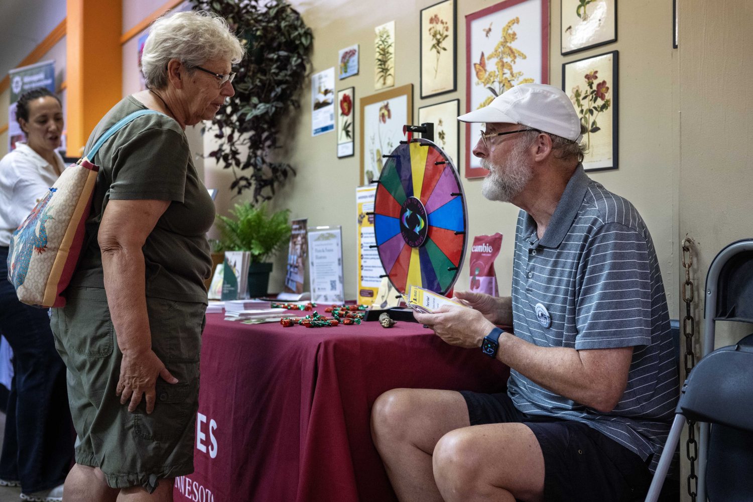 The Andersen Horticultural Library holds a booth at the Minnesota State Fair on Thursday, August 29, 2024. (Photo/Adria Carpenter)