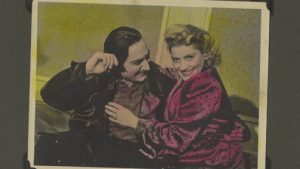Eugenia Lewin/Jeanette Frank with future husband Kaufmann Frankowski, later Kenneth Frank, while performing in the “Hazomir” troupe. Source: Jeanette and Kenneth Frank Papers, Upper Midwest Jewish Archives.