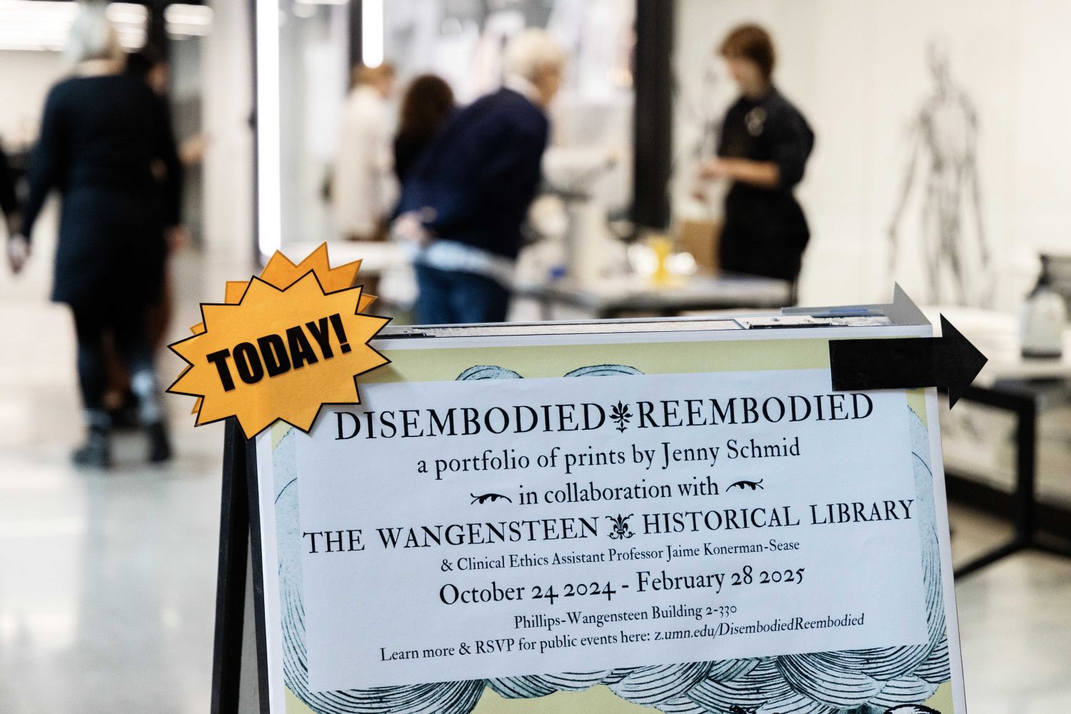 The Wangensteen Historical Library's exhibit "Disembodied Reembodied," on Thursday, October 24, 2024. (Photo/Adria Carpenter)
