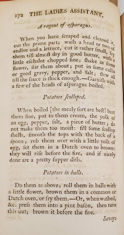page from a recipe book