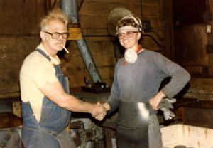 Mark Engebretson's last day at Acme Foundry. 