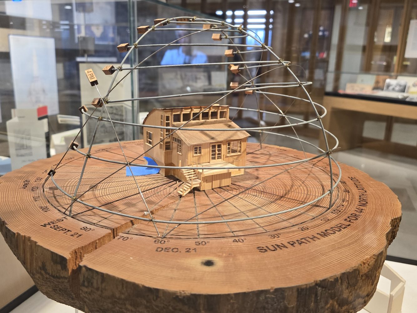 Architectural model of a house from the Making Room exhibit