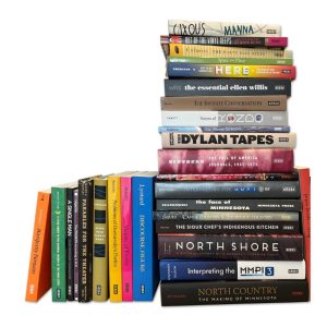 A stack of books with colorful covers